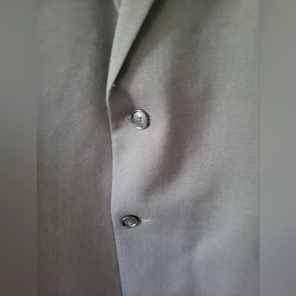 NWT Stafford Men's Gray Blazer Stretch 48 L Long Classic Fit